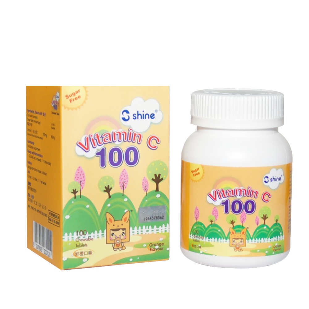 Shine Vitamin C 100 Orange Flavour 100s