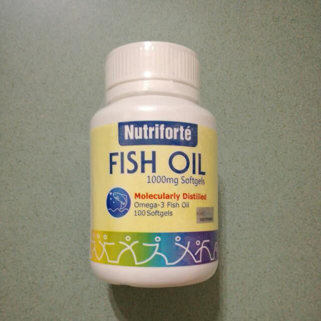 Nutriforte Fish Oil 1000mg Omega-3 100 Softgels