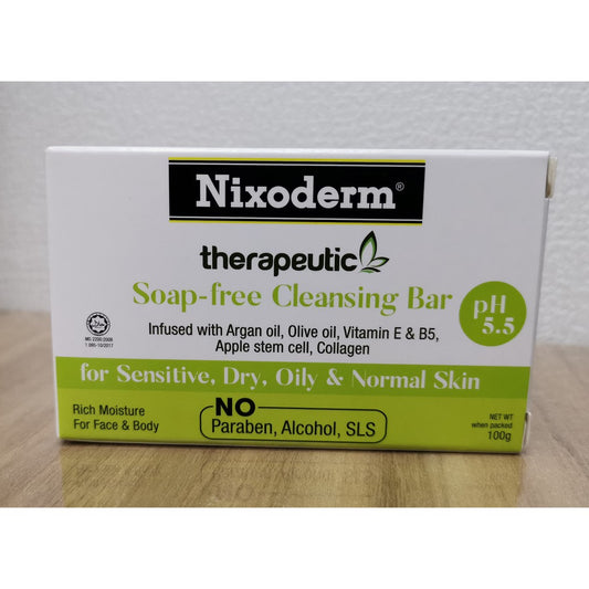 Nixoderm Therapeutic PH5.5 Soap-Free Bar 100g