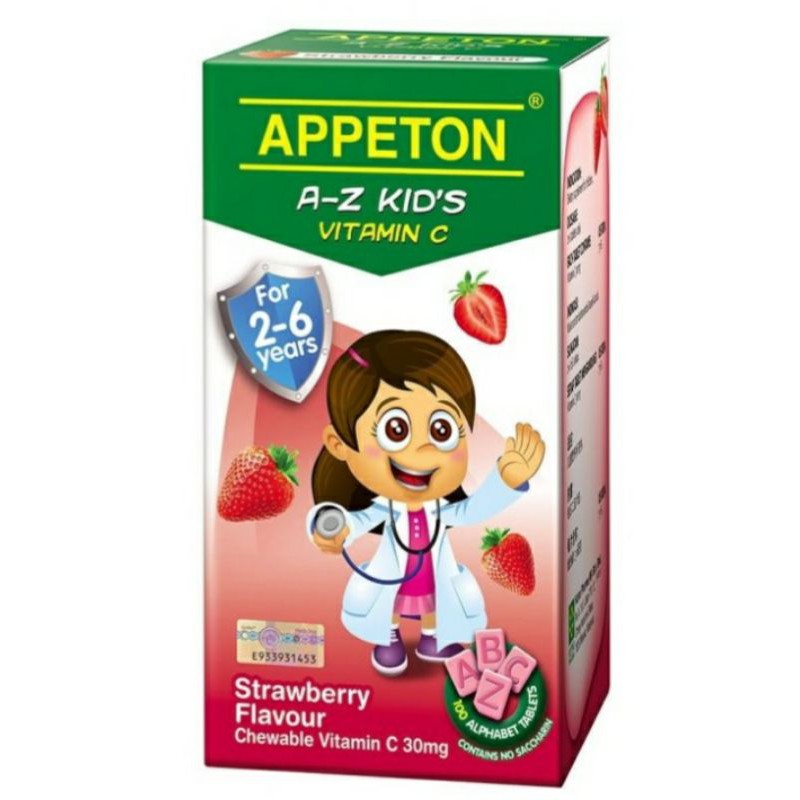Appeton A-Z Vitaminc For 2-6 Years