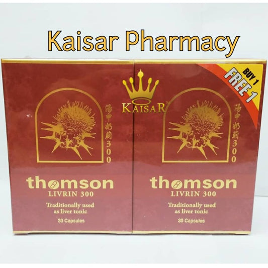 Thomson Livrin 300 30 + 30 Capsules Buy 1 Free 1