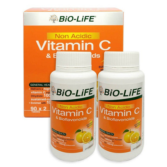 Bio-Life Non Acidic Vit C & Bioflavonoid 90s