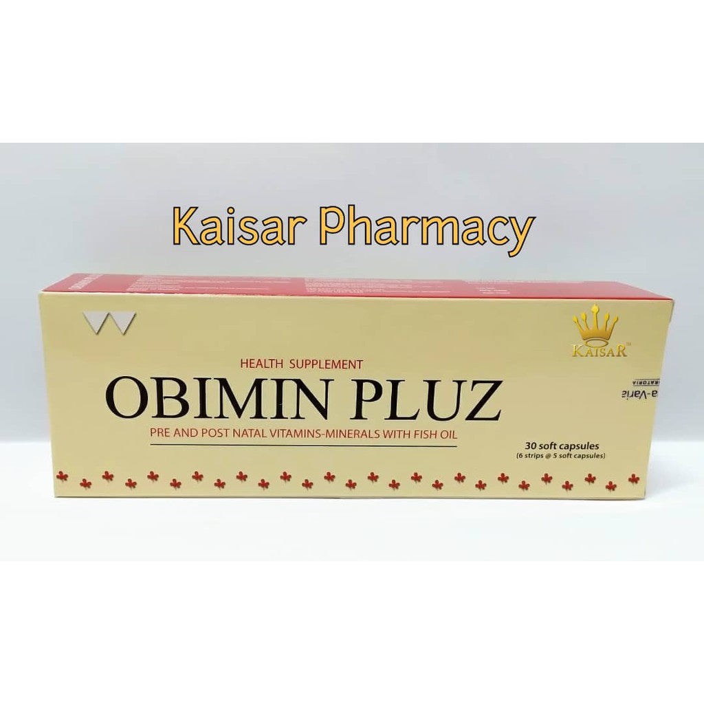 Obimin Pluz Vitamin & Mineral 30 Soft Capsules