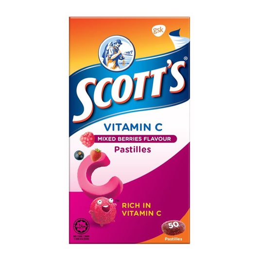 Scott's Vitamin C Pastilles Mixed Berries 50s 100gm