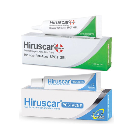 Hiruscar Anti-Acne Spot Gel 10gm + Hiruscar Post Acne 10gm