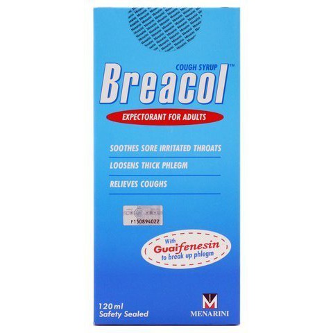 Breacol Cough Syrup Expectorant For Adults 120ml