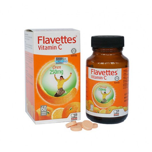 Flavettes Vitamin C Orange 250mg 60s