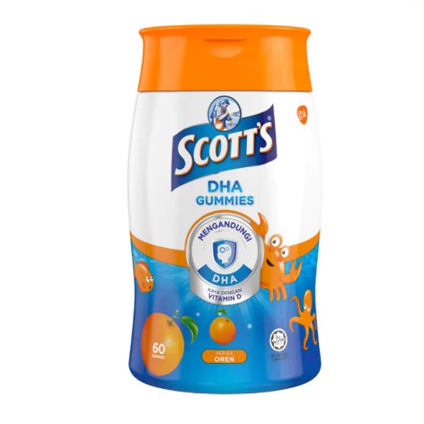 Scott's DHA Gummies Orange Flavour 60s