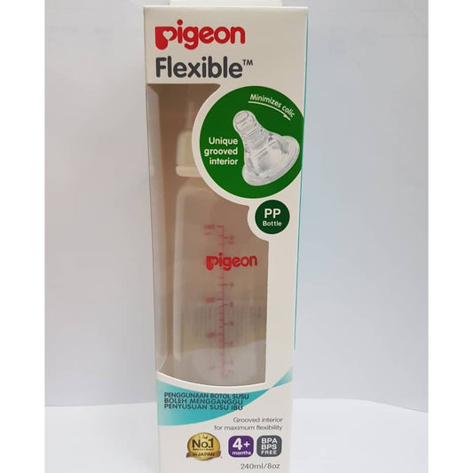 Pigeon Flexible Slim Neck Pp Bottle 240ml/8oz-4 Months +