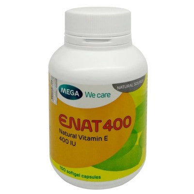 Mega Enat 400 Natural Vitamin E 400iu 100s Softgel