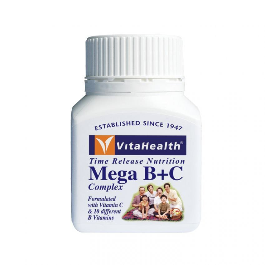 Vitahealth Mega B+C Complex 30s