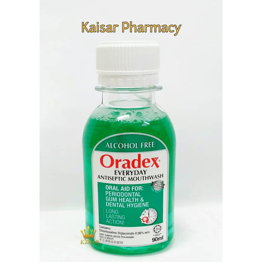 Oradex Everyday Antiseptic Mouthwash 90ml