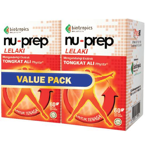 Biotropics Nu-Prep Men 2 X 60s Value Pack