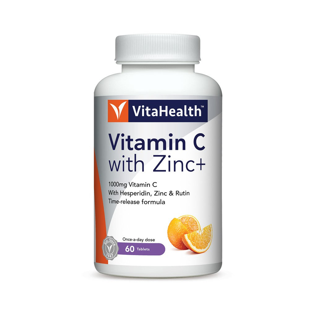 Vitahealth Time Release Vit C + Zinc 60s