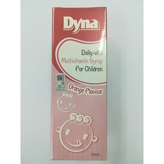 Dyna Daily-Vite Multivitamin Syrup For Children Orange Flavour 100ml