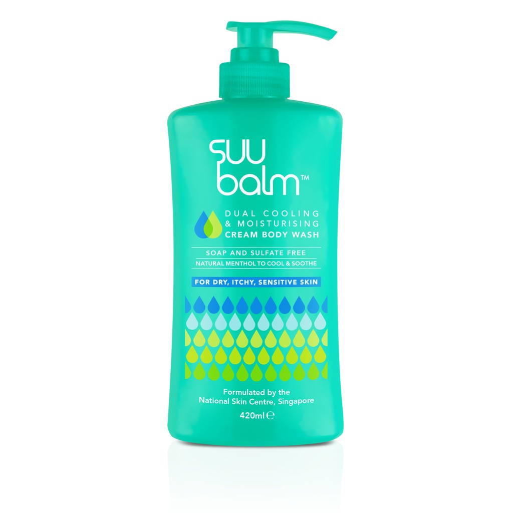Suu Balm Dual Cooling & Moisturising Cream Body Wash 420ml