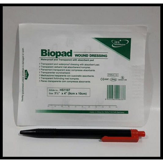 Biopad Wound Dressing Waterproof 9cm X 10cm