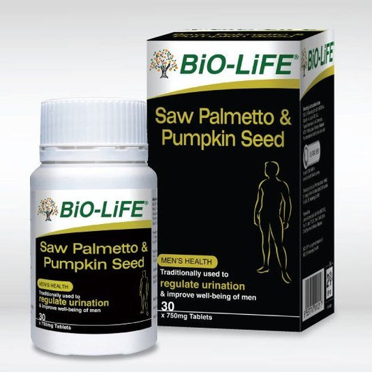 Bio-Life Saw Palmetto & Pumpkin Seed 750mg 30s