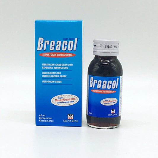 Breacol Cough Syrup Expectorant For Adults 60ml