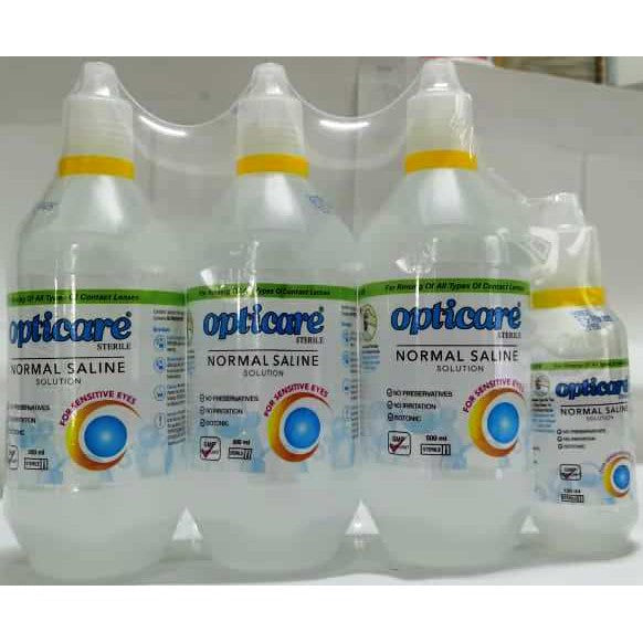 Opticare Normal Saline Solution 3X500ml FOC 120ml