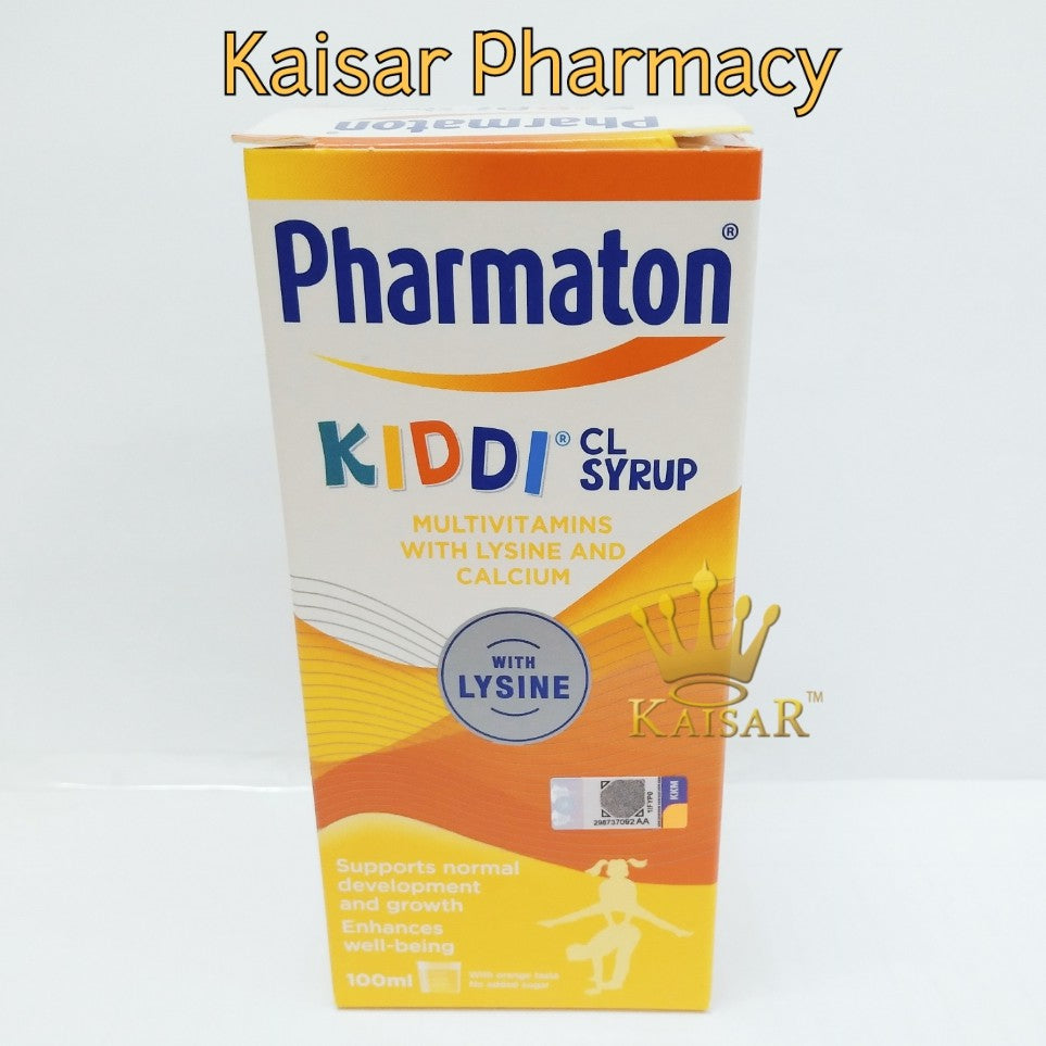 Pharmaton Kiddi Cl Multivitamins Syrup With Lysine & Calcium 100ml ...