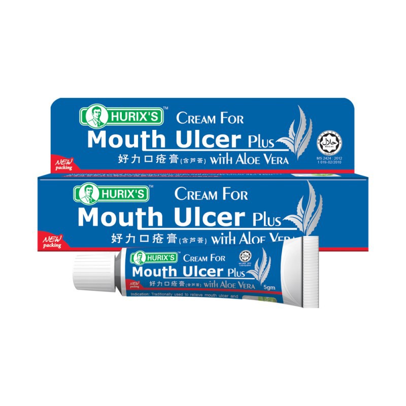 Hurix's Cream For Mouth Ulsers Plus With Aloe Vera 5gm