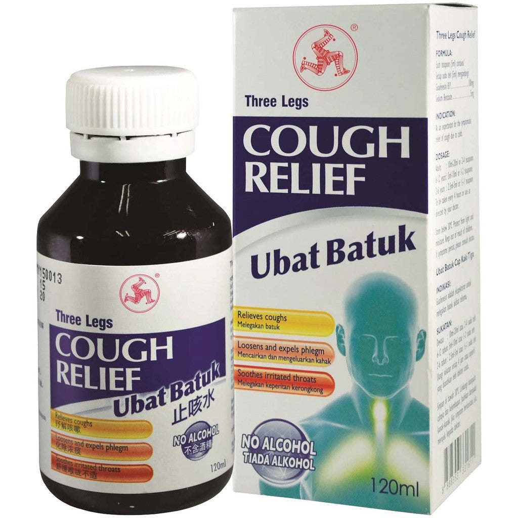 Three Legs Cough Relief 120ml