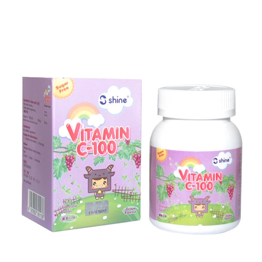 Shine Vitamin C-100 Grape Flavour 100s