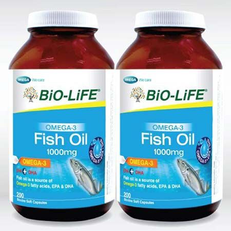 Bio-Life Omega 3 Fish Oil 1000 mg 200s X 2