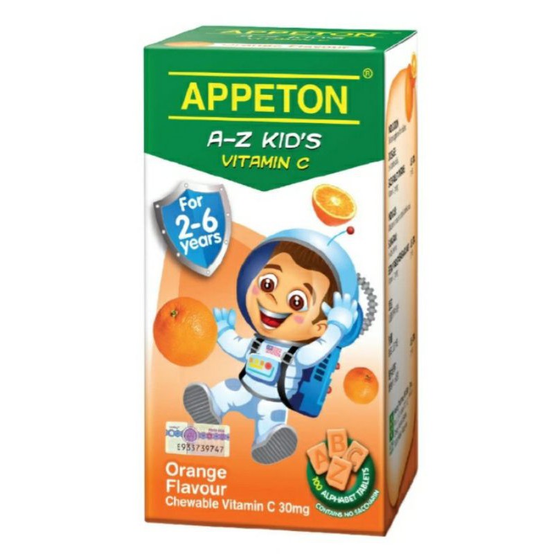 Appeton A-Z Vitaminc For 2-6 Years