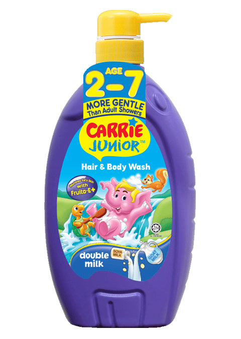 Carrie Junior Hair And Body Wash Double Milk 700gm