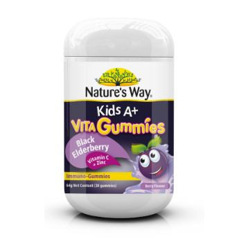 Nature's Way Kids A+ Vita Gummies Black Eldeberry 30s