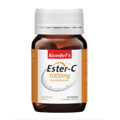 Kordel's Ester-C 1000mg Plus Bioflavonoids Tablets [30s, 120s]