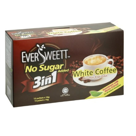 Eversweett White Cofee 3-In-1 With Stevia Extract 16gm X 15 sachets