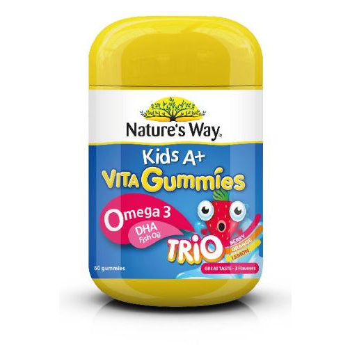 Nature's Way Kids A+ Omega 3 DHA Trio 60s