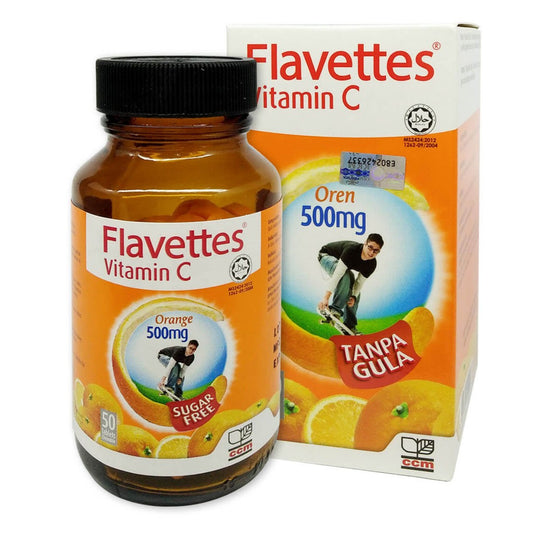 Flavettes Sugar Free Vitamin C 500mg Orange 50s