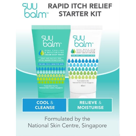 Suu Balm Rapid Itch Relief Starter Kit Adult 2X45ml