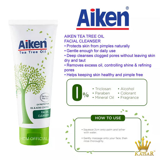 Aiken Tea Tree Oil Facial Cleanser 100gm