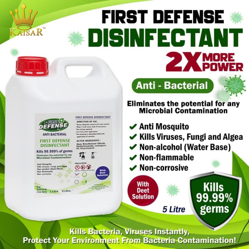 First Defense Disinfectant Liquid 5L – Kaisar Pharmacy