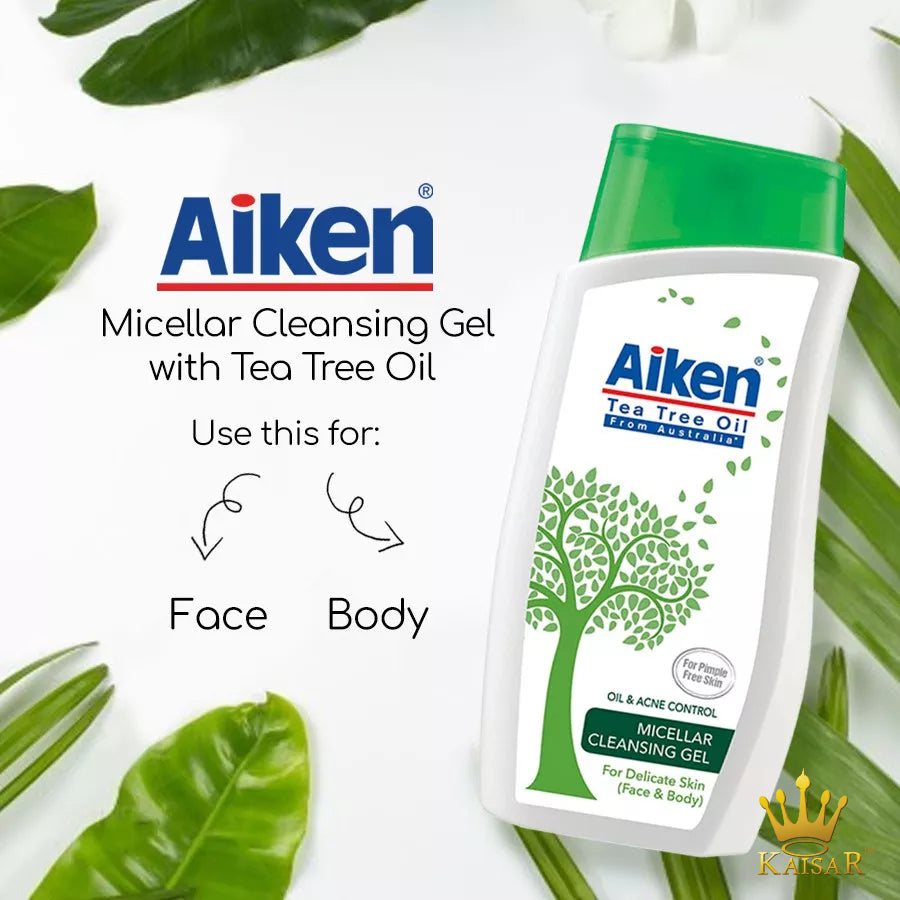 Aiken Tea Tree Oil Micellar Cleansing Gel 250gm